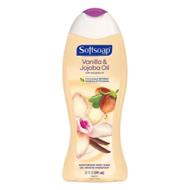 Softsoap&reg; 20 fl. oz. Moisturizing Body Wash in Vanilla and Jojoba Oil. View a larger version of this product image.