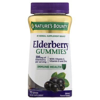 Nature's Bounty&reg; 70-Count Elderberry Gummies. View a larger version of this product image.