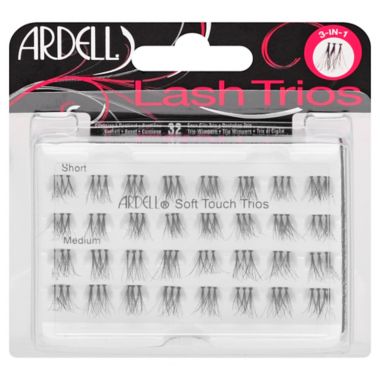 Ardell&reg; 32-Count Individual Eye Lash Trios in Black. View a larger version of this product image.