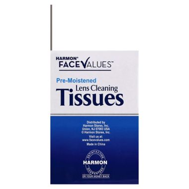 Harmon&reg; Face Values&trade; 60-Count Lens Cleaning Tissue Wipes. View a larger version of this product image.