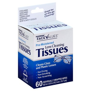 Harmon&reg; Face Values&trade; 60-Count Lens Cleaning Tissue Wipes. View a larger version of this product image.