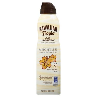 Hawaiian Tropic&reg; 6 oz. Silk Hydration&reg; Clear Spray Sunscreen SPF 50. View a larger version of this product image.