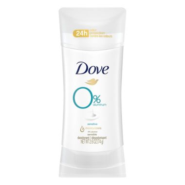 Dove&reg; 0% Aluminum 2.6 oz. Deodorant in Sensitive. View a larger version of this product image.