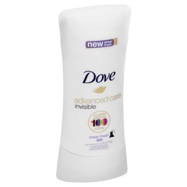 Dove Fresh 24-Hour Invisible Solid Antiperspirant and Deodorant Stick. View a larger version of this product image.