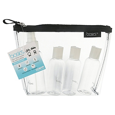 Allegro Basics Cosmetics Purse in Clear/Black. View a larger version of this product image.