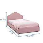 Alternate image 6 for Delta Children Upholstered Twin Bed in Rose Pink