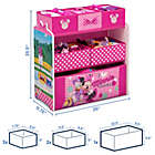 Alternate image 9 for Delta Children Disney&reg; Minnie Mouse 6-Bin Toy Organizer in Pink