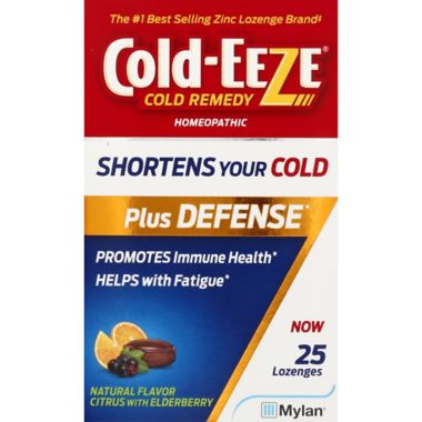 Cold-EEZE&reg; Plus Defense 25-Count Lozenges in Citrus &amp; Elderberry. View a larger version of this product image.