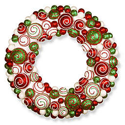National Tree Company 20-Inch Wreath with Mixed Ornaments