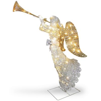 48-Inch Angel Decoration with Clear Lights