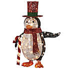 Alternate image 0 for 36-Inch Penguin Decoration in Black with White LED Lights