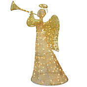 60-Inch Angel Decoration in Champagne with White LED Lights