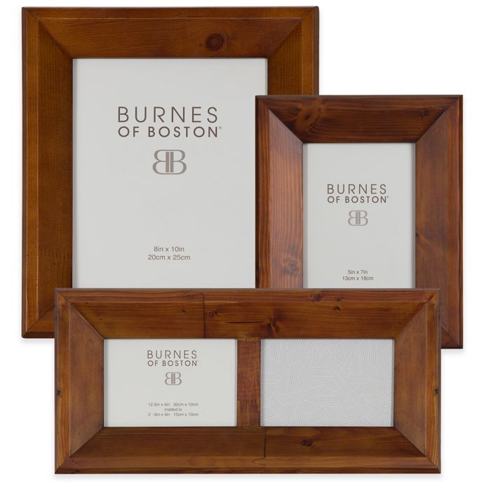 Burnes of Boston Angled Wood Picture Frame in Walnut Bed Bath and