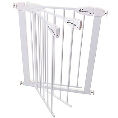Dreambaby&reg; Boston Metal Tension Mount Slimline Security Gate in White. View a larger version of this product image.