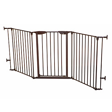 Dreambaby&reg; Newport Adapta-Gate in Brown. View a larger version of this product image.