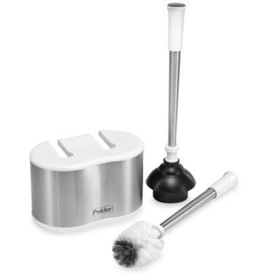 Polder® Toilet Brush and Plunger Caddy 