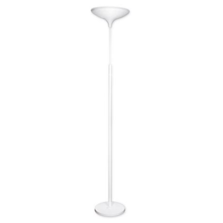 Globe Electric Torchiere LED Floor Lamp in White | Bed ...