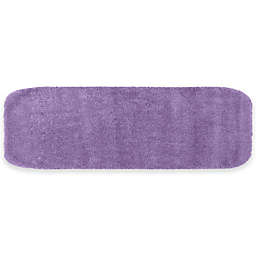 Traditional Plush 22'' x 60'' Bath Rug in Purple
