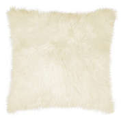 Natural 100% Sheepskin New Zealand Square Throw Pillow