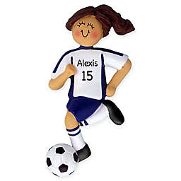 Female Soccer Player Ornament