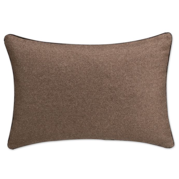 Branklyn Hidden Retreat Oblong Throw Pillow in Brown Bed