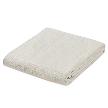 Madison Park Quebec Throw Blanket in Ivory. View a larger version of this product image.