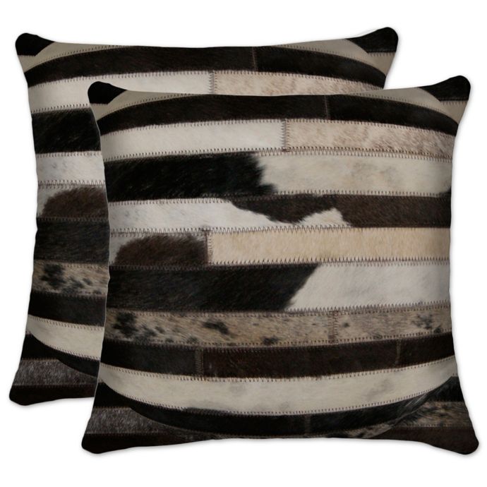 cowhide pillows