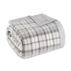 Alternate image 0 for True North by Sleep Philosophy Microfleece Full/Queen Blanket in Grey Plaid