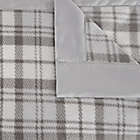 Alternate image 1 for True North by Sleep Philosophy Microfleece King Blanket in Grey Plaid