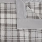 Alternate image 1 for True North by Sleep Philosophy Microfleece Full/Queen Blanket in Grey Plaid