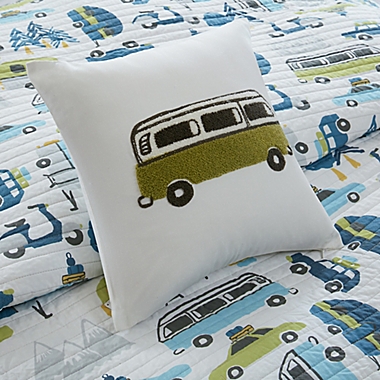 INK+IVY Kids Road Trip Twin Coverlet Set in Blue. View a larger version of this product image.