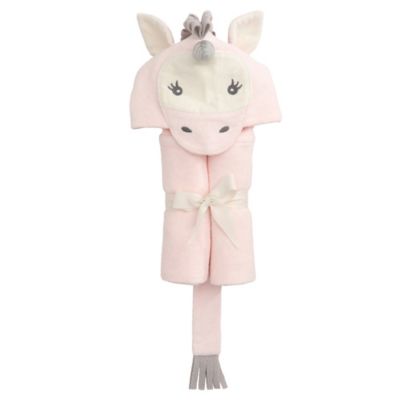 Elegant Baby&reg; Unicorn Bath Wrap Towel in Pink