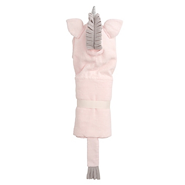Elegant Baby&reg; Unicorn Bath Wrap Towel in Pink. View a larger version of this product image.