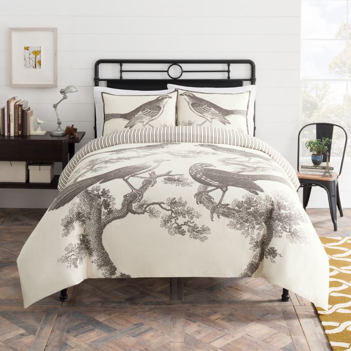 Seed Thomaspaul Aviary Duvet Cover Set In White Bed Bath Beyond