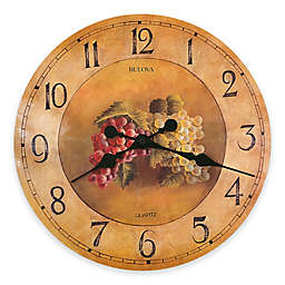 Bulova 18-Inch Laminated Dial with Color Fruit Pattern Wall Clock