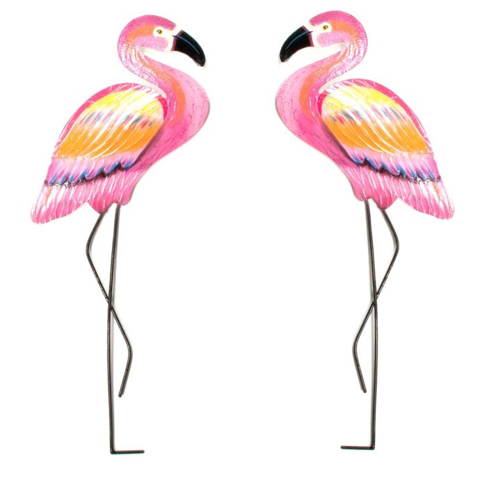 T.I. Design Metal Pink Flamingo Wall Art Bed Bath and Beyond Canada