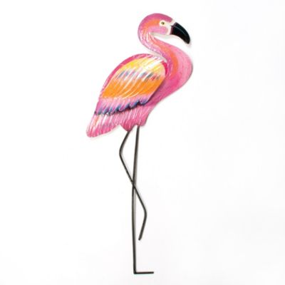 T.I. Design Metal Right Facing Pink Flamingo Wall Art | Bed Bath & Beyond