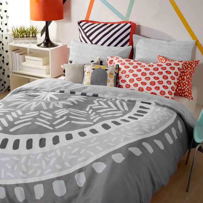 Scribble Medallion Comforter Set In Grey Bed Bath Beyond