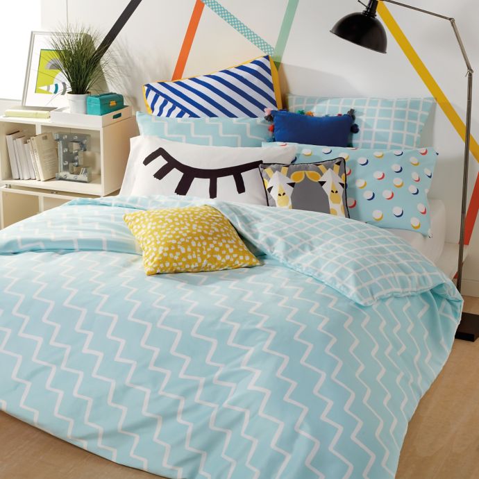 Scribble Zig Zag Reversible Comforter Set Buybuy Baby