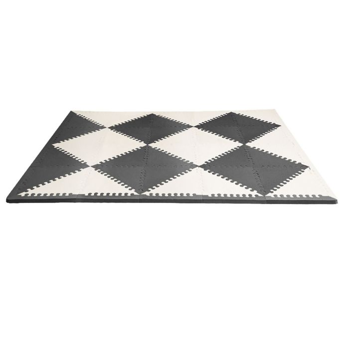 Skip Hop Playspot Geo Foam Tiles In Black Cream Buybuy Baby