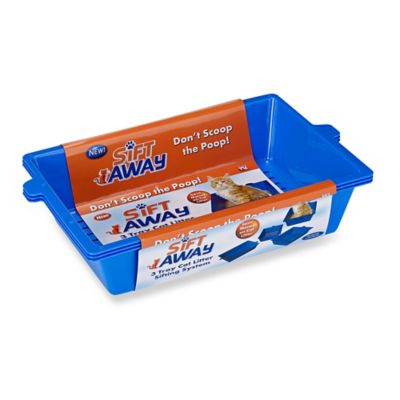 Sift Away Litter Pan in Blue | Bed Bath 