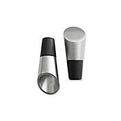 Wine Enthusiast Stainless Steel Stopper/Pourer(Set of 2)