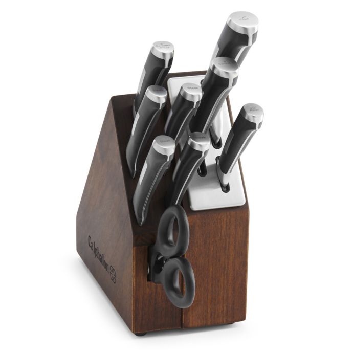 Calphalon® Precision 10Piece SpaceSaving SelfSharpening Knife Block