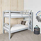 Alternate image 1 for Forest Gate Solid Wood Twin-Over-Twin Bunk Bed in Grey