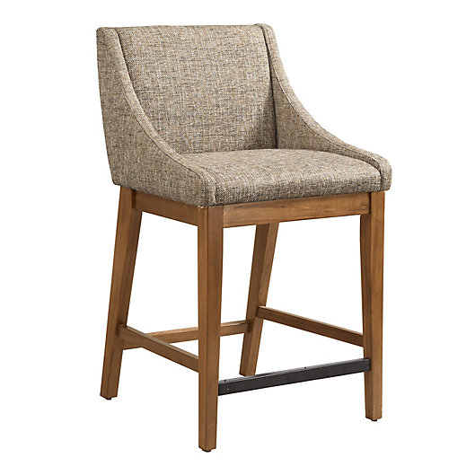 Ink Ivy Dean Bar Stool In Tan Bed, Slope Arm Bar Stool