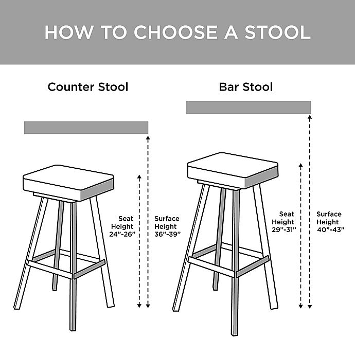 Ink Ivy Dean Bar Stool In Tan Bed, How To Measure Kitchen Stool Size