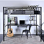 Alternate image 1 for Forest Gate Riley Metal Loft Bed with Desk