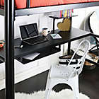 Alternate image 3 for Forest Gate Riley Full Size Metal Loft Bed with Desk in Black