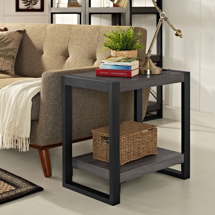 Forest Gate 24 Zeke Rustic Side End Table Bed Bath Beyond