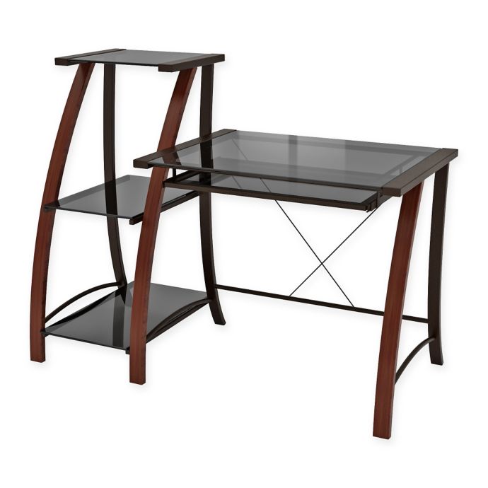 Z Line Designs Triana Desk With Bookcase In Cherry Bed Bath Beyond